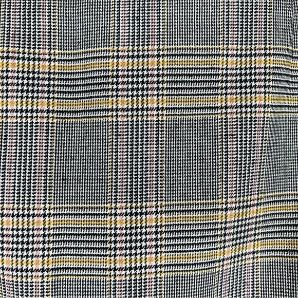 1. State gray yellow glen plaid mini pencil skirt 10 - Picture 5 of 7